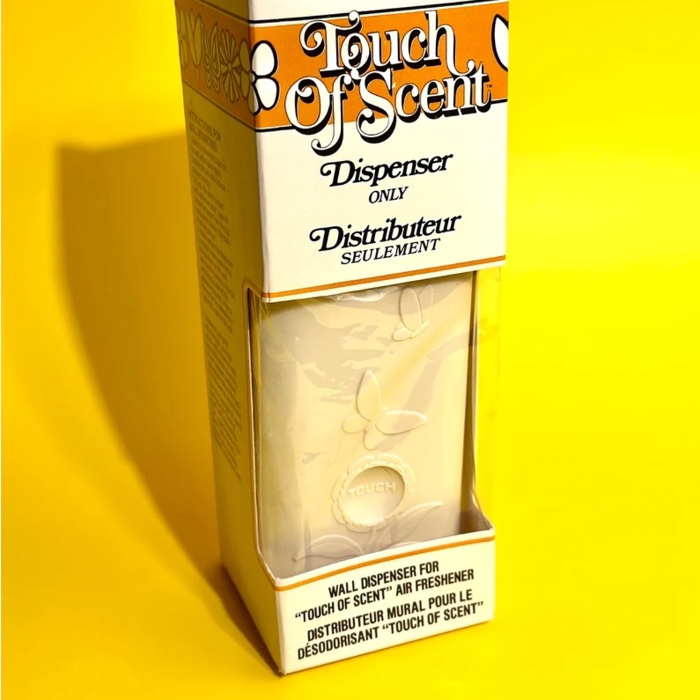 Vintage Air Freshener Dispenser, 70s, Bathroom, Butterflies